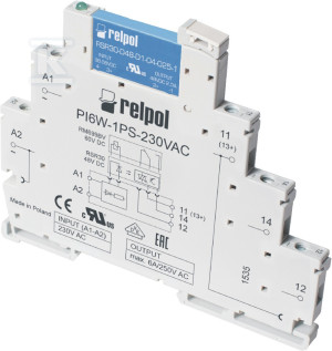 Інтерфейсний реле вузькопрофільний 1Z 2A 24V DC IP20 PIR6W-1PS-24VDC-O