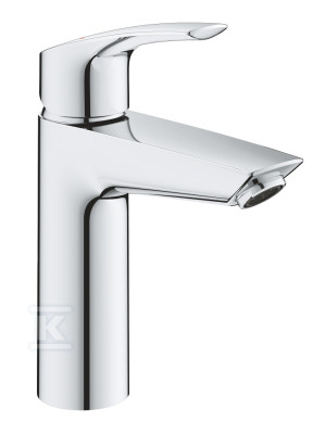Змішувач для раковини Grohe Eurosmart одноважільний, розмір M, хром, обмежувач потоку 5,7 л/хв, керамічний картридж 28 мм, без комплекту зливу,