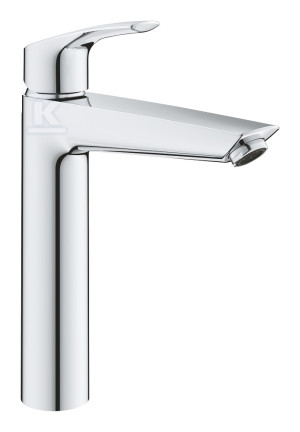 Змішувач для раковини Grohe Eurosmart одноважільний, розмір XL, хром, обмежувач потоку 5,7 л/хв, керамічний картридж 28 мм, без комплекту зливу