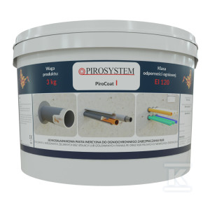 Pasta ogniochronna Piro Coat I, opakowanie handlowe 3kg PIROSYSTEM_ONNLINE