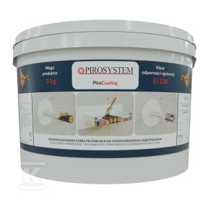 Farba ogniochronna PiroCoating, opakowanie handlowe 3kg PIROSYSTEM_ONNLINE