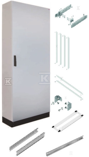Obudowa stojąca HXS300 3-12 PH1 IP65 kl.I (800x1850x300) cokół 100mm z wyposażeniem na 432 moduły