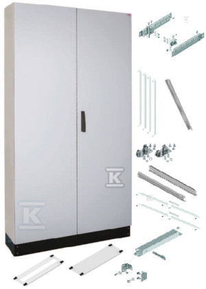 Obudowa stojąca HXS300 4-12 PH1 IP55 kl.I (1050x1850x300) cokół 100mm z wyposażeniem na 480 modułów