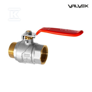 Zawór kulowy mosiężny OMAX PN30 DN15 z dźwignią, gwint 1/2"(N-W)