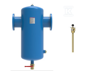 Separator zanieczyszczeń Zeparo Cyclone Max ZCX PN10 DN100 kołnierzowy oraz Zeparo Magnet ZCXM 50-100