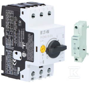Wyłącznik silnikowy PKZM0,Ir=6,3-10A PKZM0-10-EA + Wyzwalacz zanikowy bezzwłoczny U-PKZ0(230V50HZ)