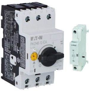 Wyłącznik silnikowy PKZM0,Ir=8-12A PKZM0-12-EA + Wyzwalacz zanikowy bezzwłoczny U-PKZ0(230V50HZ)