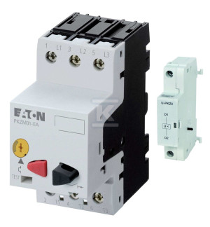 Wyłącznik silnikowy PKZM01,Ir=8-12A PKZM01-12-EA + Wyzwalacz zanikowy bezzwłoczny U-PKZ0(230V50HZ)