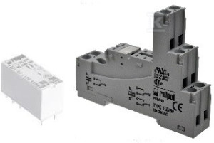 Przekaźnik miniaturowy RM85-2011-35-5024 elektromagnetyczny do obwodu drukowanego i gniazda wtykowego, raster 3,5mm, wysokość 15,7mm + Gniazdo