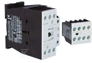 Stycznik 7,5kW/400V, sterowanie 24VDC DILM17-10-EA(RDC24) + Moduł styków pomocnicznych 2Z 2R DILM32-XHI22