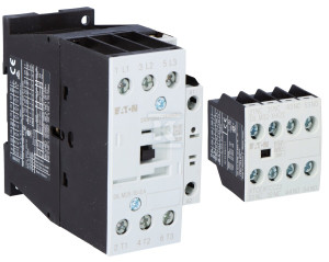 Stycznik 11kW/400V, sterowanie 24VDC DILM25-10-EA(RDC24) + Moduł styków pomocnicznych 2Z 2R DILM32-XHI22