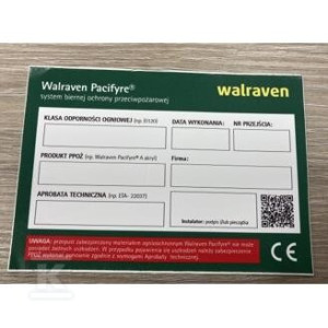 Pacifyre Tabliczka PPOŻ