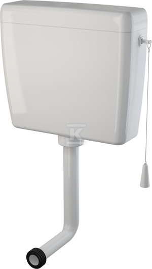 Zbiornik WC Alca Uni Dual uniwersalny 3/6 L, zawór napełniający 1/2" i spustowy