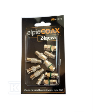 elpioCOAX Роз'єми - комплект коаксіальних роз'ємів 4x F6-S1, 2x FF, 2x IEC M, 2x IEC F (ZZ04)