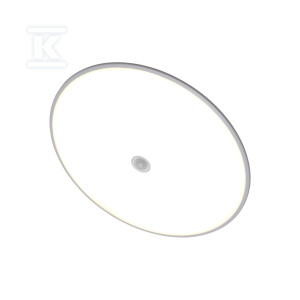 Plafon LED OVAL 15W 1860lm barwa naturalna 4000K IP54 IK10 z czujnikiem PIR regulowanym