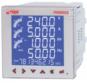 Wielofunkcyjny miernik parametrów sieci klasa 0,2 THD41 RS485 ModBus, Ethernet, RTC, wielotaryfowy, 33 alarmy, pomiar temp. RTD, montaż panelowy