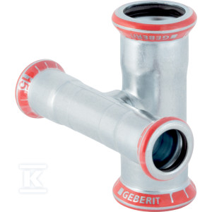 Крестовина редукційна Geberit Mapress C-Stahl, зі ступінюванням: d=22mm, d1=15mm