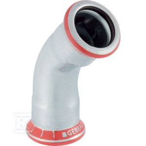 Kolano Geberit Mapress C-Stahl: 45°, d=28mm