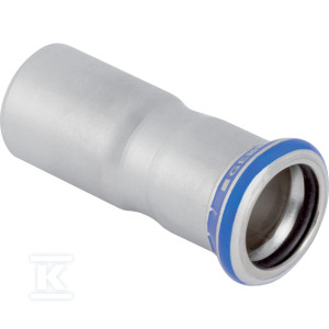 Zwężka Geberit Mapress Edelstahl z końcówką wsuwaną: d=54mm, d1=22mm