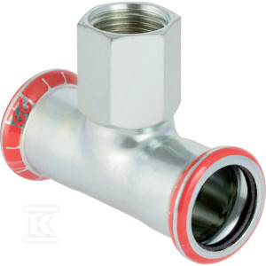 Trójnik Geberit Mapress C-Stahl z gwintem wewnętrznym: d=28mm, Rp=1/2'', d1=28mm