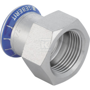 Złączka przejściowa Geberit Mapress Edelstahl z gwintem wewnętrznym (FKM niebieski): d=54mm, Rp=2''