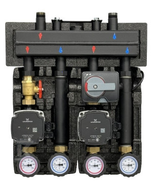 Grupa pompowa  ONN 20/1 ze sprzęgło-rozdzielaczem, z pompami Grundfos UPM3S AUTO 15-60 / ONNLINE
