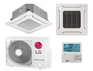 Klimatyzator 2,5 kW kasetonowy split komplet STANDARD INVERTER LG