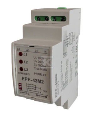 Automatyczny przełącznik faz EPF-43M2 16A 250V AC1