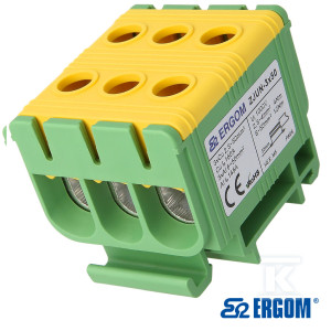 Złączka montażowa ZJUN-3x50  żółTO/zielONY 5SZT
