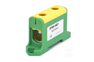 Złączka szynowa gwintowa al/cu 95mm2 WLZ-35P/95 zielono-żółta