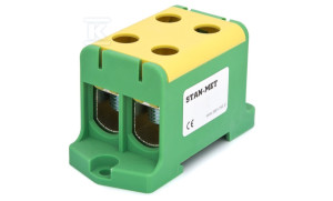 Złączka szynowa gwintowa al/cu 2x240mm2 WLZ-35P/2x240 zielono-żółta