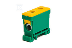Złączka szynowa gwintowa al/cu 16mm2 WLZ-35P/16 zielono-żółta