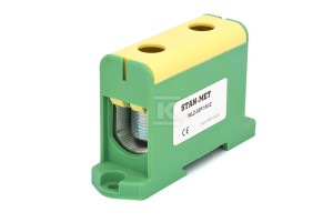 Złączka szynowa gwintowa al/cu 150mm2 WLZ-35P/150 zielono-żółta