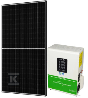 Zestaw fotowoltaiczny 5kW, panel PV 505W JA Solar, czarna rama, przetwornica VOLT 5kW