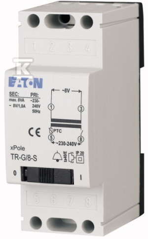 Transformator R TR-G2/24 230V napięcie wyjściowe 8-12-24 prąd wyjściowy 2-2-1A