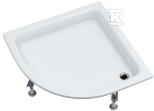 Brodzik akrylowy "Zefir" Standard Plus 90x90x26 cm R55 półokrągły