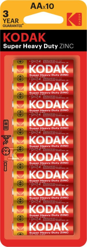 Bateria Kodak ZINC super heavy duty (2xA) AA (10 pack) 10szt