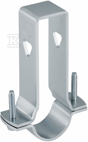 Uchwyt do rur 40mm regulowany, stalowy ocynkowany (Pluvia)