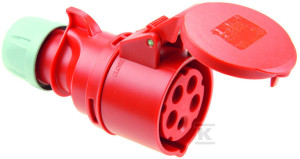 Gniazdo przenośne Shark 16A 400V 3P+Z+N IP44