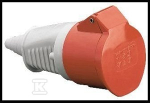 Розетка 32A 3P+Z IP44 ізольована портативна 380V