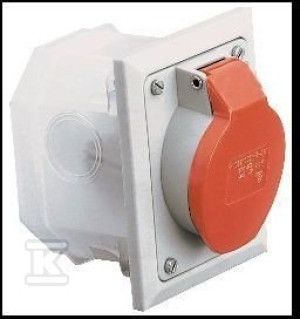 Gniazdo 32A 3P+N+Z IP44 izolowane p/t 220/380V