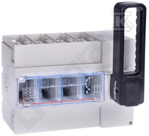 Rozłącznik izolacyjny z widoczną przerwą stykową, napęd obrotowy front, DPX-IS250 3P 250A