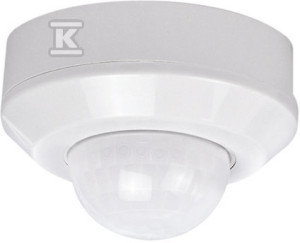 Czujnik ruchu Swiss Garde 360 Premium, zasięg 30m, 230V, sterowany zdalnie pilotem, przekaźnik 2300W 10A, IP55, kąt detekcji 360, biały