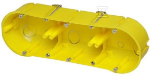 Підрозетник вбудований PK-3x60, для стін з гіпсокартону, самогасний