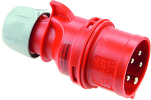 Wtyczka przenośna Shark - zwrotnica faz32A 400V 3P+Z+N IP44
