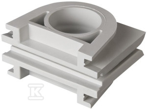 Adapter pionowego łączenia, szary, AQUANT