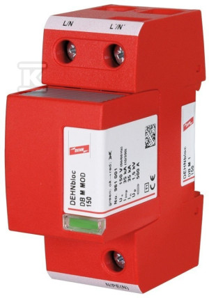 Ogranicznik przepięć DEHNbloc M 1 255, 1-biegunowy do sieci 230 V AC