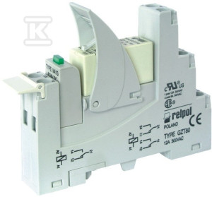 Реле інтерфейсу PI84-024AC-M91G-TS-2012 контакти: 2P, живлення: 24VAC, струм навантаження: 8A, ширина: 15,5mm