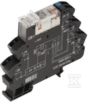 Przekaźnik przełączający TRZ 24VDC 2CO