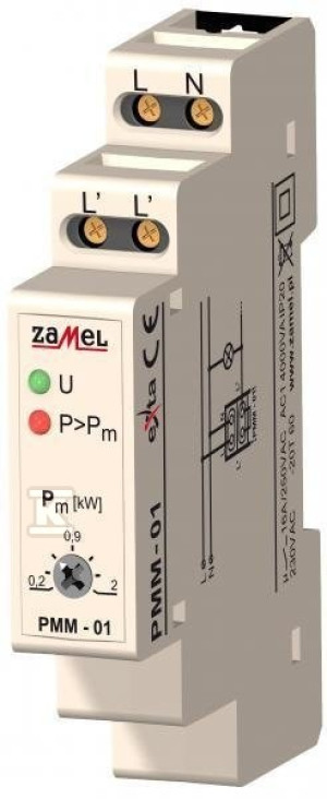 Ogranicznik mocy 230V AC 0,2-2kW Typ: PMM-01